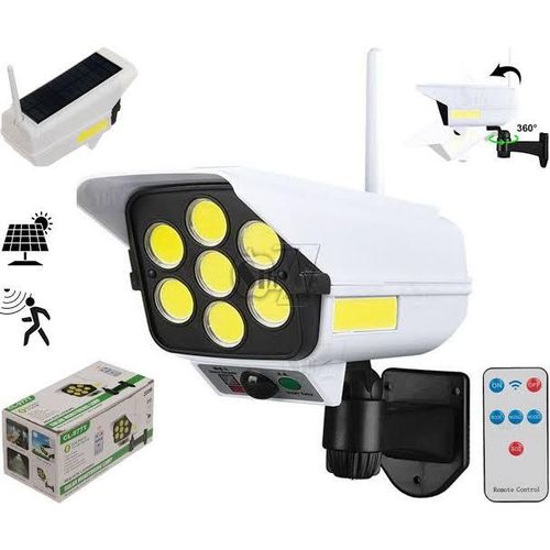 Projecteur Solaire -200w - Forme Caméra Surveillance Detect Nuit + Mouvement